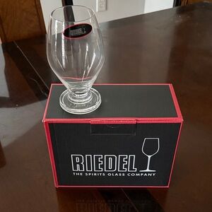 Riedel Clear Wine Glass with Black and Red Box- NEW - Set of 2